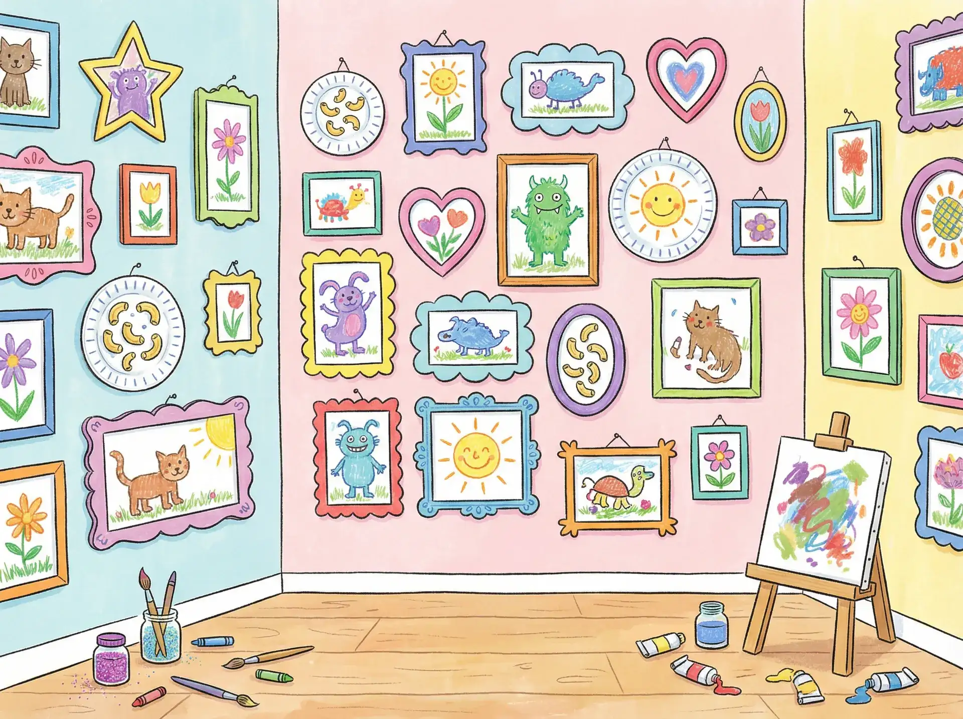 小朋友的彩色画作 - 情感的禁区 创意展示